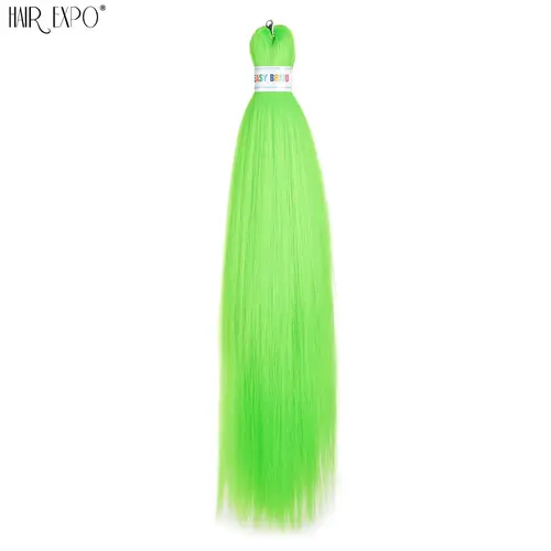 26Inch Easy Braids Hair Synthetic Colourful Pre Stretched Braiding Hair Extensions Jumbo Braids Ombre Yaki Long Straight Hair - Image 13