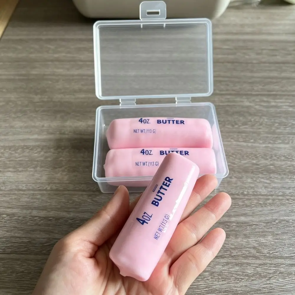 Butter Stick Wax Cracking Squeeze Toy Cheese Crackable Texture Crispy Stress Balls Handmade Craft Crispy Feel
