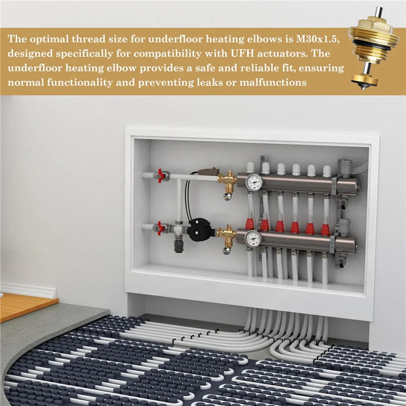 

AA01-Колектор для подогрева пола, упаковка из 12 сердечников клапана с обратным штифтом M30 X 1,5, сердечник клапана с обратным штифтом, сердечник термостатического клапана