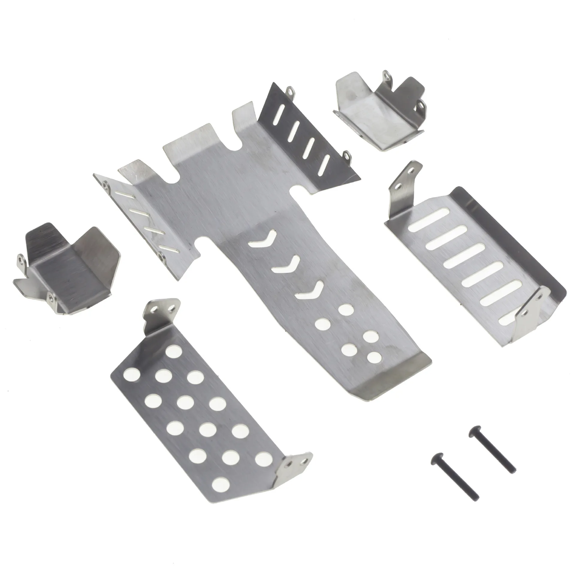 1Set Stainless Steel Chassis Armor Axle Protector Skid Plate for Vanquish VS4-10 Phoenix VS410 RC Crawler Car Upgrade Parts