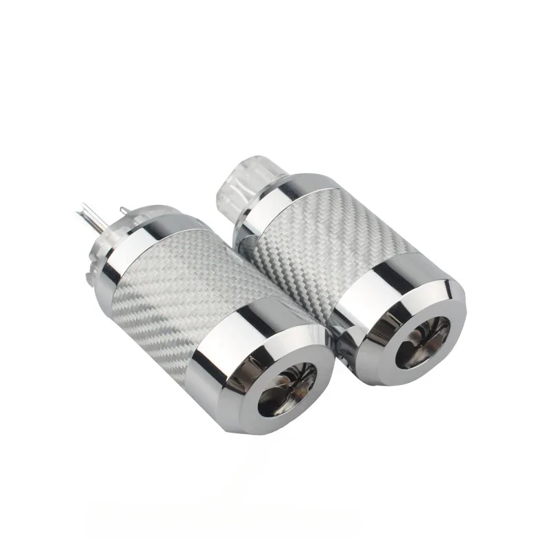 Hifi audio adapter us stecker kohle faser rhodiniert c13 iec stecker für verstärker cd ac stromkabel