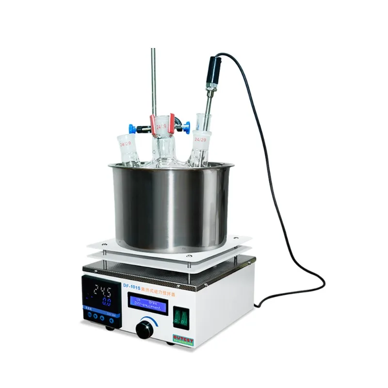 5-15L Heating Magnetic Stirrer DF-101T-5L Lab Digital Display Constant Temperature Mixer 220V