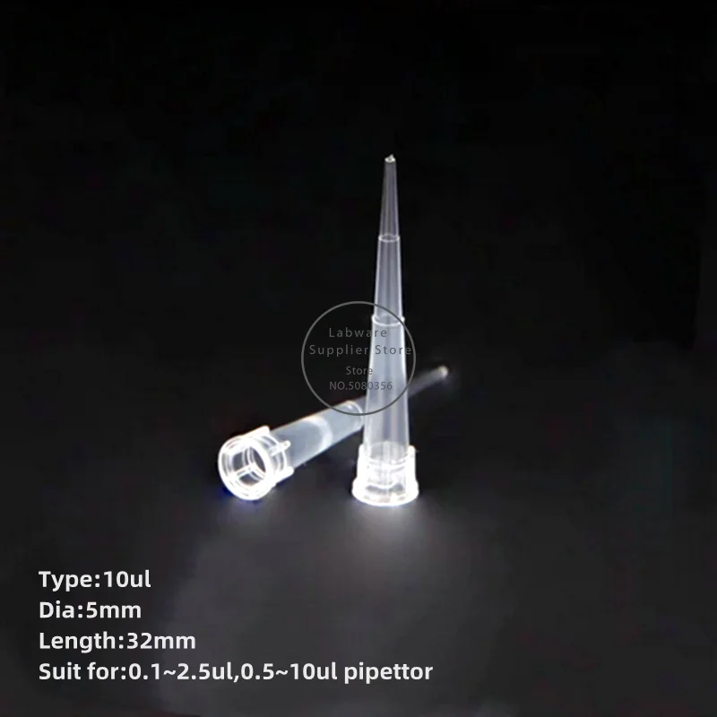 Lab 10ul 200ul 1000ul 5ml 10ml Disposable PP Plastic Pipette Tips For Microbiological Test Pipettor Tips