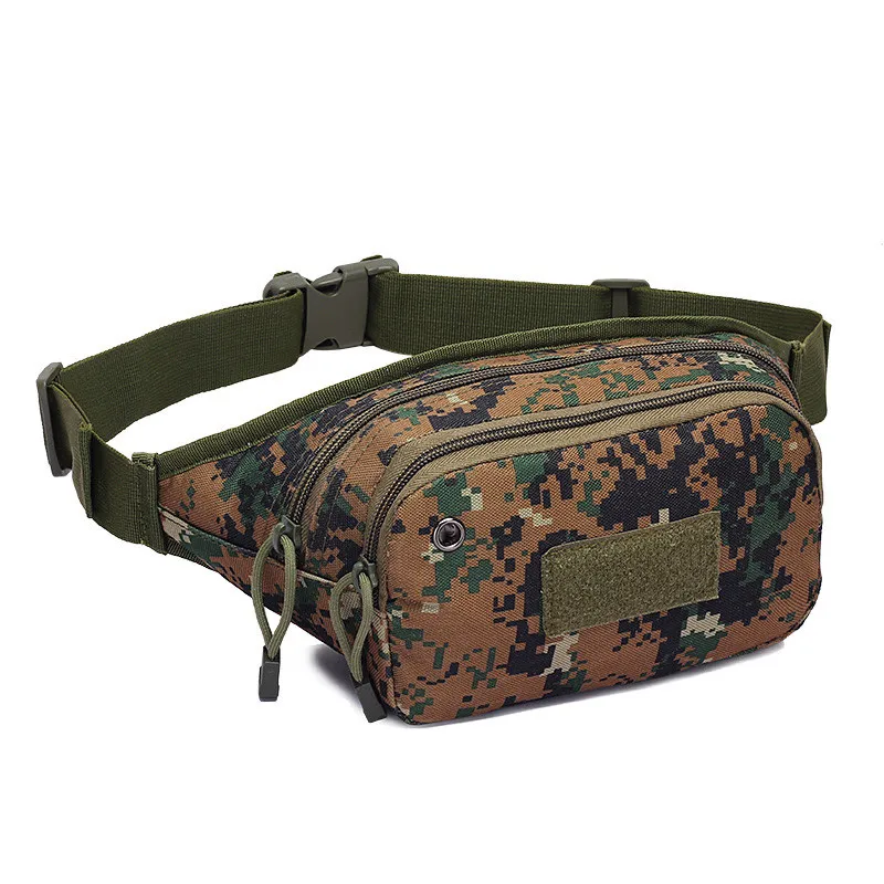 Tactical Men Waist Pack Homens Mulheres Camuflagem Cintura Cinto Saco Casual Fanny Pack Carteira Do Telefone Móvel Caminhadas Escalada Peito Sacos