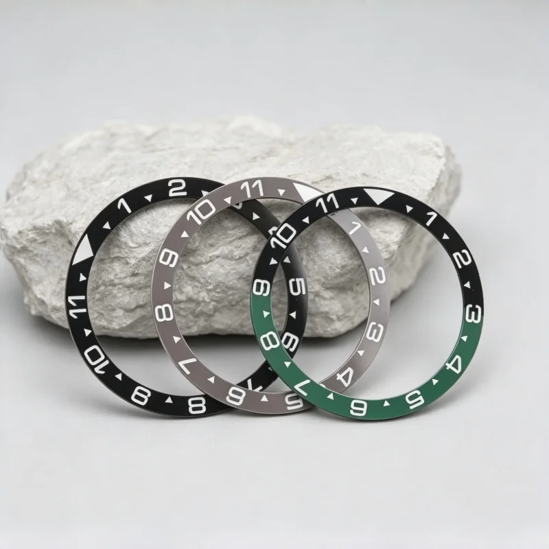 High Quality Flat Ceramic Bezel Insert 31.5mm 12 Hours Timing Scale Watch Insert Ring  Case Repair Replacement Accessories