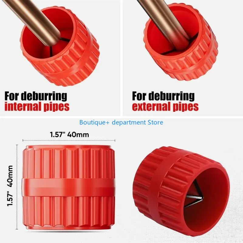 مجموعة قطع الأنابيب الدقيقة E1PD مع 6 محامل أسطوانية وأداة إزالة الأزيز المزدوجة للحصول على نتيجة احترافية سلسة لقطع الأنابيب