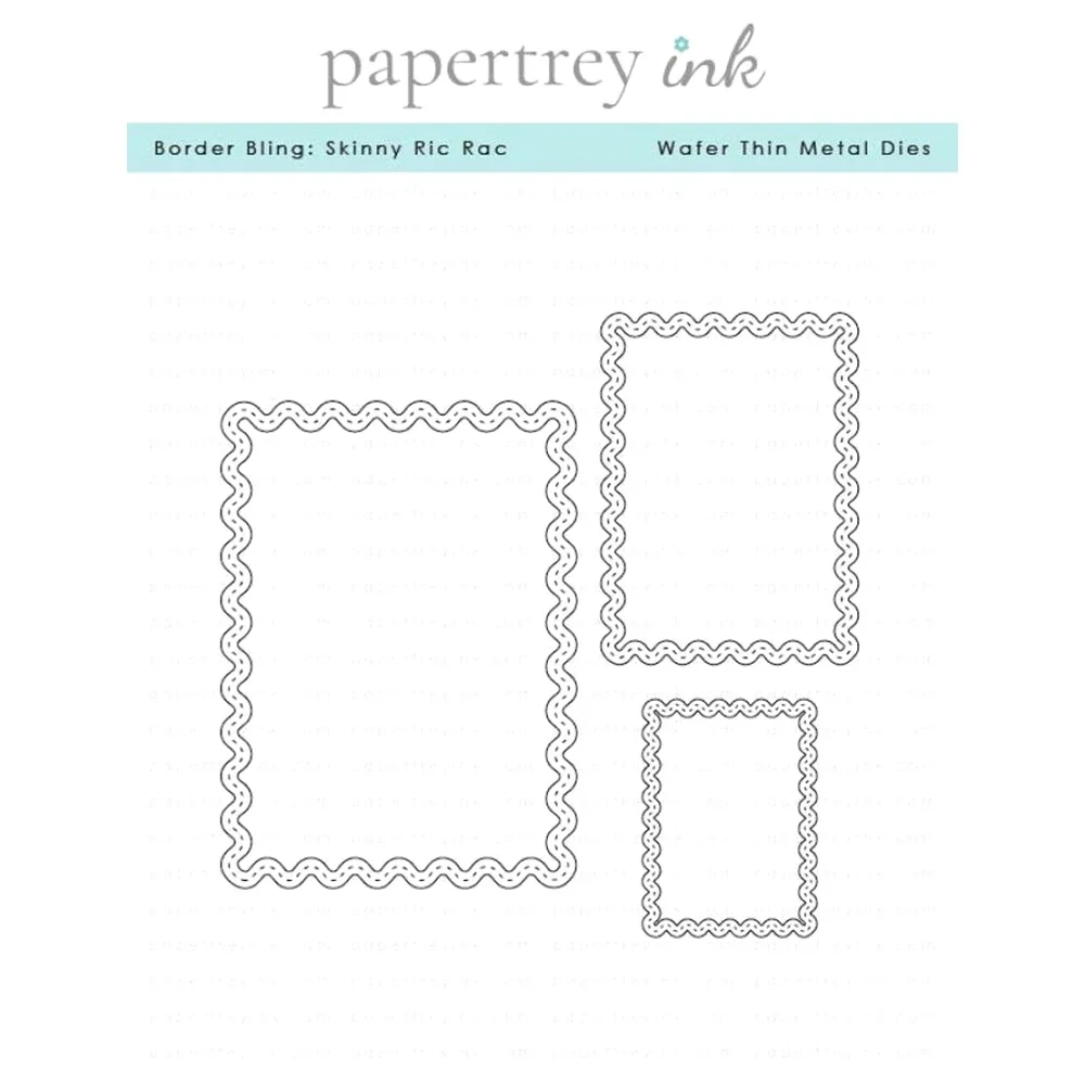 Nuovo 2024 Border Bling Skinny fustelle Scrapbooking per la produzione di carta cornici Card Craft no Clear timbri