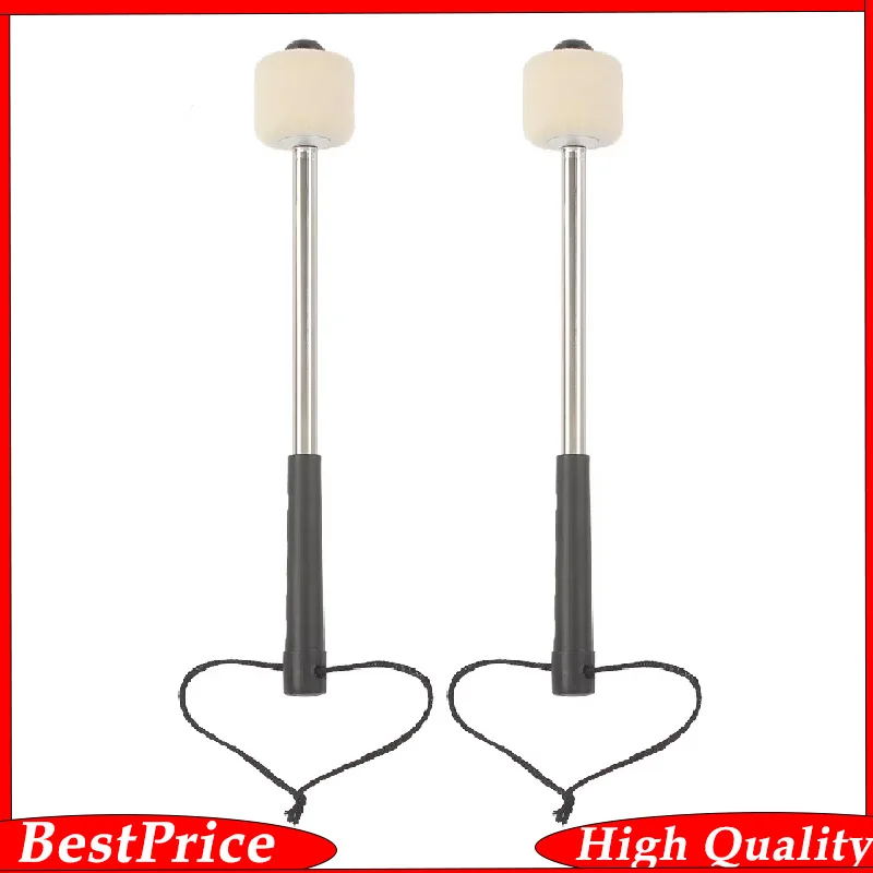 M mbat 2 teile/satz Wollfilz-Drumsticks rutsch feste Bass Drum Mallet unverzicht bare Percussion-Instrumenten-Zubehörteile