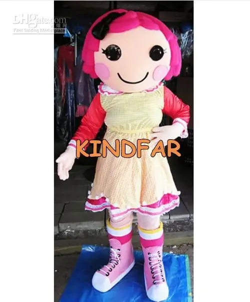 New Adult Hot Sale Foam Cute Pink Girl Fancy Cartoon Mascot Costume Plush Christmas Fancy Dress Halloween Mascot Costume