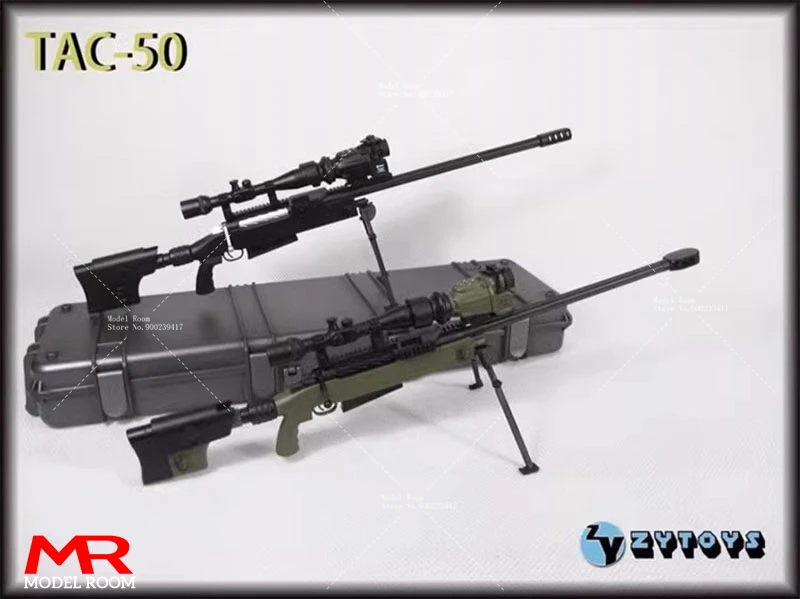 ZYTOYS ZY8036 1/6 Scale TAC-50 Sniper Rifle Model Plastic 20cm Soldier Weapon Scene Props Fit 12'' Soldier Action Figure Body