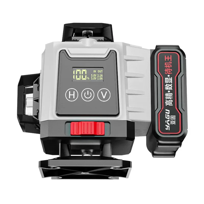 -Outdoor green light ultra-bright high-precision level 8/12/16 lines adjustable thickness flash level
