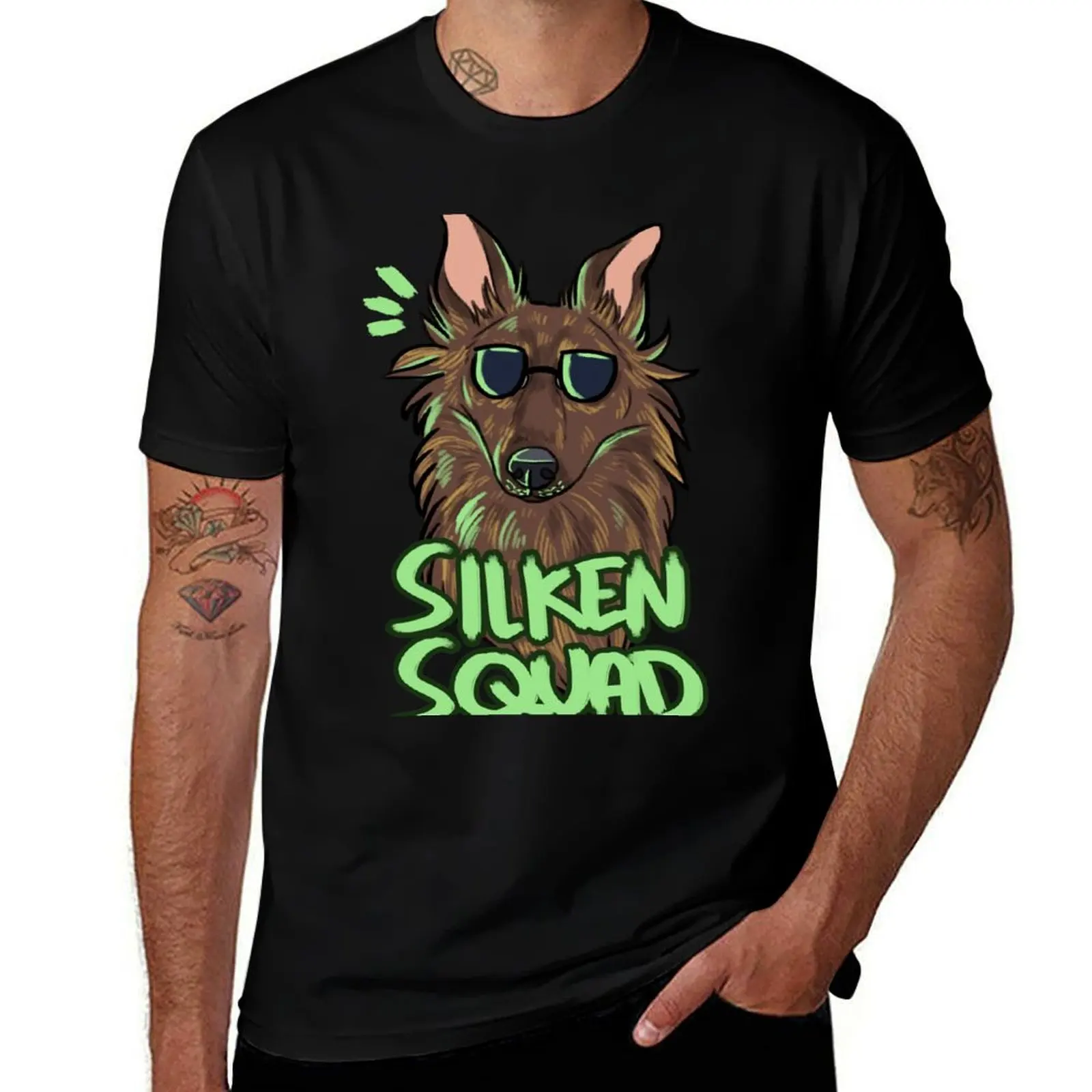 SILKEN SQUAD (brindle) T-Shirt Labor Work Casual T-Shirt