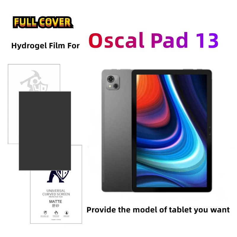 

2pcs Anti Spy Hydrogel Film For Oscal Pad 13 HD/Matte Screen Protector For Oscal Pad 13 Frosted/Clear Full Cover Protective Film