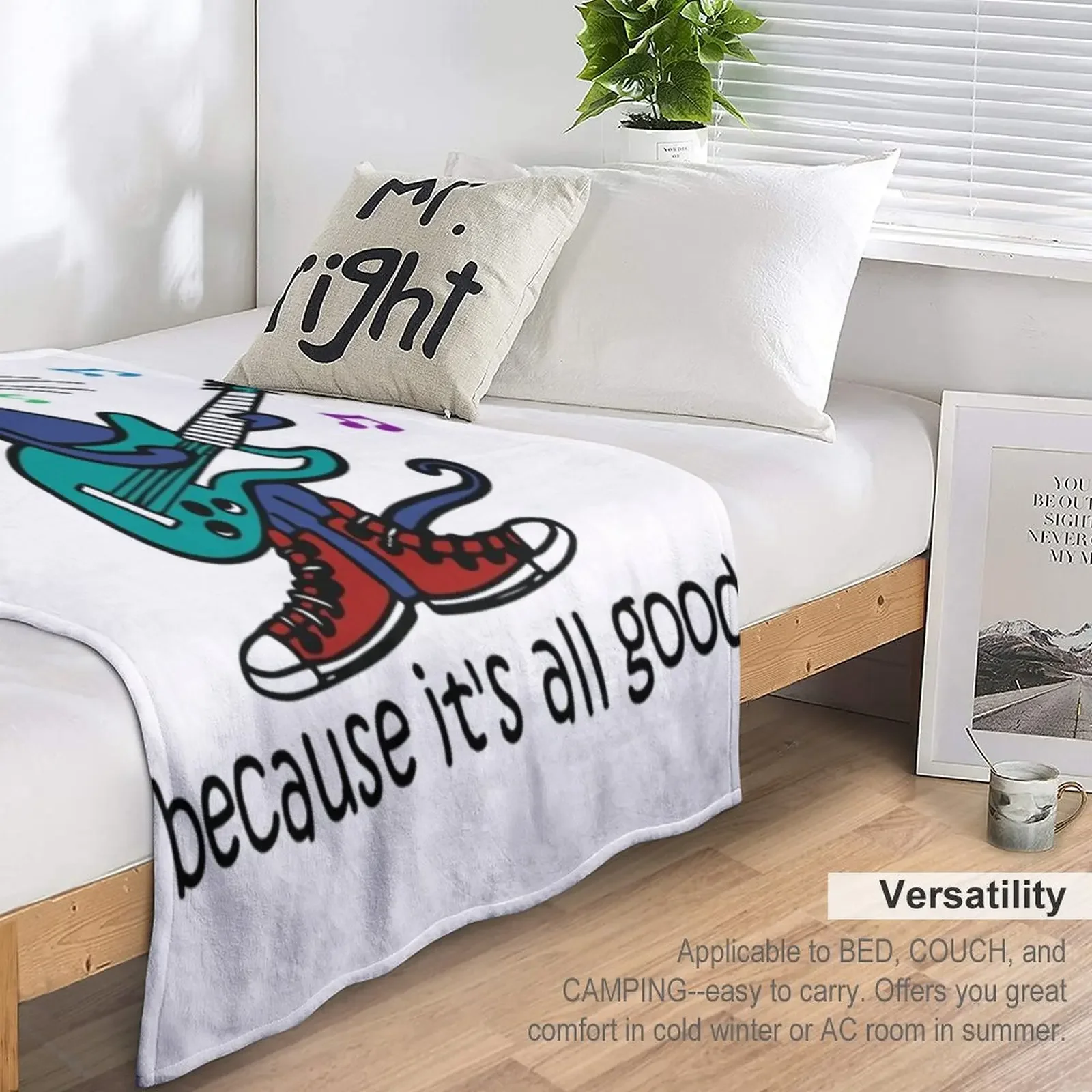 Pete The Cat The singer It's All Good Perfect Throw Blanket Fashion Sofa Blankets Giant Sofa Blanket