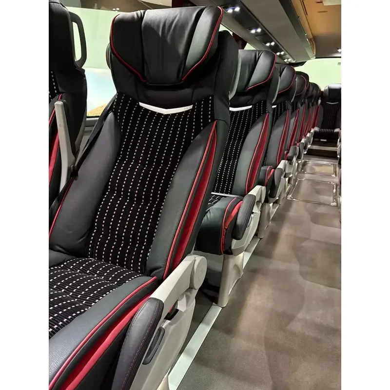 Luxury Double Passenger Car Seat Custom Fabric Leather Recumbable Vehicle Seating for Transportation Shuttle Bus Factory