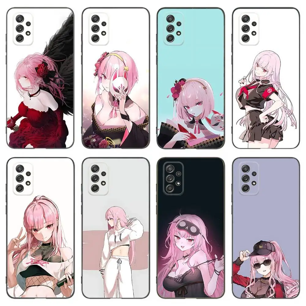 

M-Mori Singer Calliope Phone Case For Samsung Galaxy A 91,80,73,72,53,52,51,22,5G,Plus,J,Note Soft Black Cover