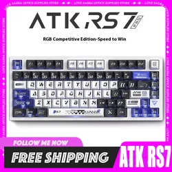 Vgn Atk Rs7 pro Magnetic Axis Keyboard 75% Aluminium Alloy Wired Keyboard Hot Swap Custom Gasket Game Keyboard For Win/Mac