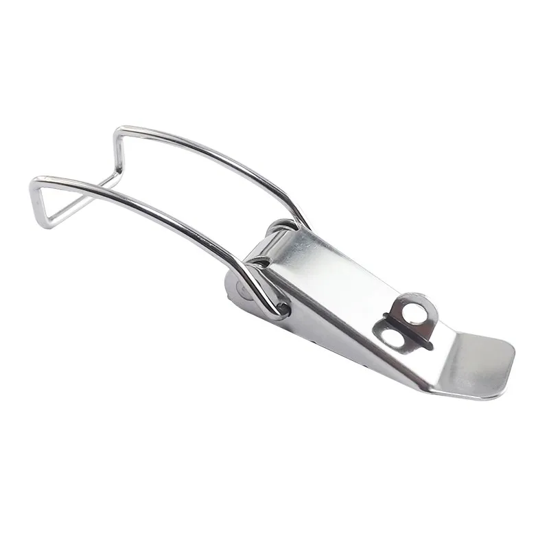 Stainless Steel Cabinet Boxes Hasp Lock Spring Loaded Latch Catch Toggle Locks Buckle For Sliding Door Window Toolbox