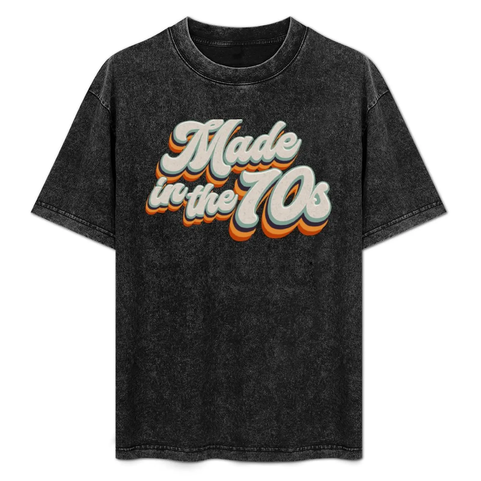 

Made In The 70s Retro Vintage Look Novelty Design T-Shirt Basic Simple Casual Short Sleeve Tee