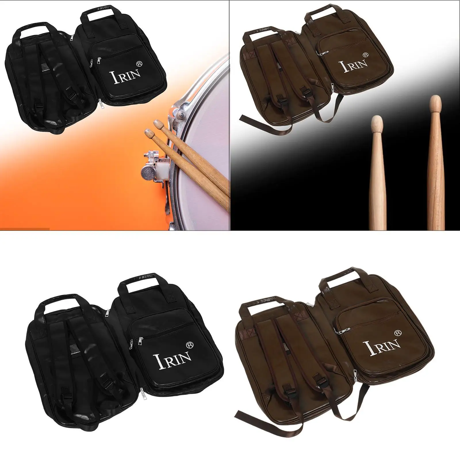 

Drum Sticks Bag,Drumstick Storage Case,PU Leather Handbag with Handle,Drumstick Holder for Percussion Sticks,Drum Accessories