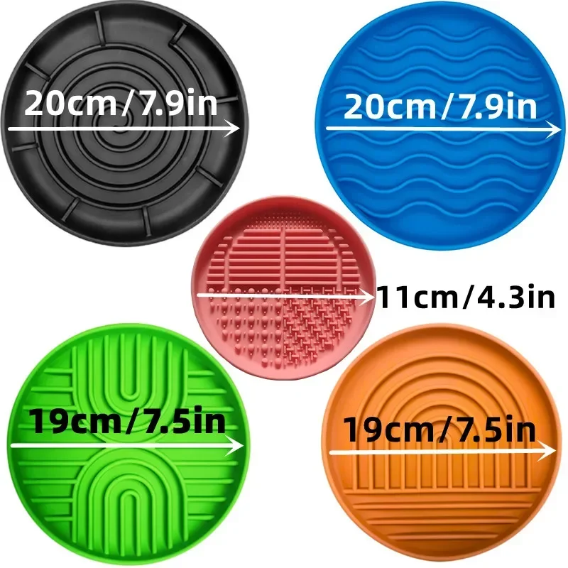 Pet Supplies Slow Food Bowl Cat Anti-Knockover Anti-Slip Food Bowl Puppy Anti-choking Silicone Toy Food Plate Pet Supplies