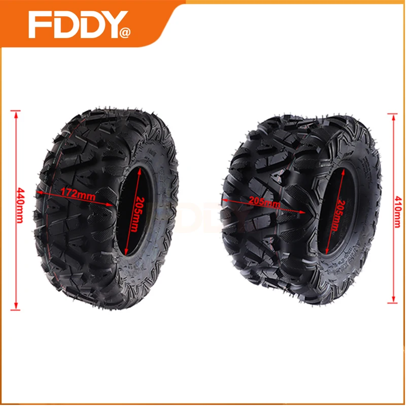 FDDY 2 PC 8 Inch Off-road Tubeless Tires Front 19x7.00-8 Rear 18x9.50-8 Vacuum Tyre For ATV UTV Quad Go Kart Buggy Utility Cart