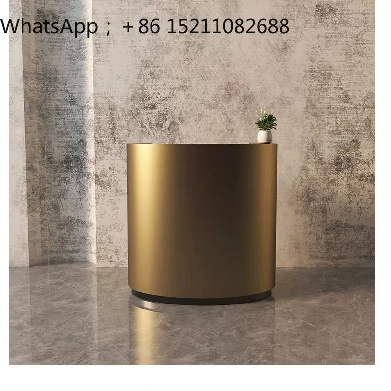 LLY clothing store checkout page Arc stainless steel beauty salon Barber shop information desk Small reception desk