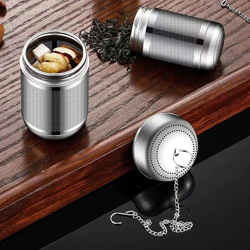 Colador de té de acero inoxidable, Infusor de té, hojas de té, especias, colador de bola, tetera, filtro de café de malla fina, utensilios para té