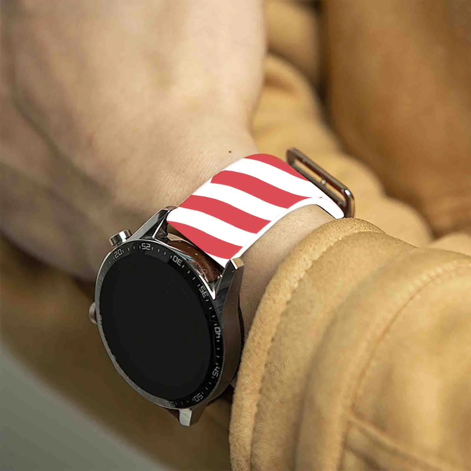 20 مللي متر موجة حزام مطبوع لساعة سامسونج جالاكسي 7/6/5/4 40 مللي متر 44 مللي متر الفرقة استبدال سوار 22 مللي متر لشاومي Amazfit حزام الساعات