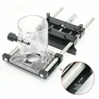 Milling Groove Bracket Base for 65mm Trimmer Machine Edge Guide Positioning Circle Cutting Board Tool DIY Woodworking Router Jig