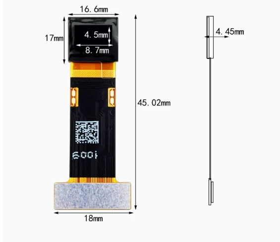 Miniature display screen 0.39-inch AMOLED high brightness high-definition 1920 * 1080 head mounted VX039-FHP-NH0