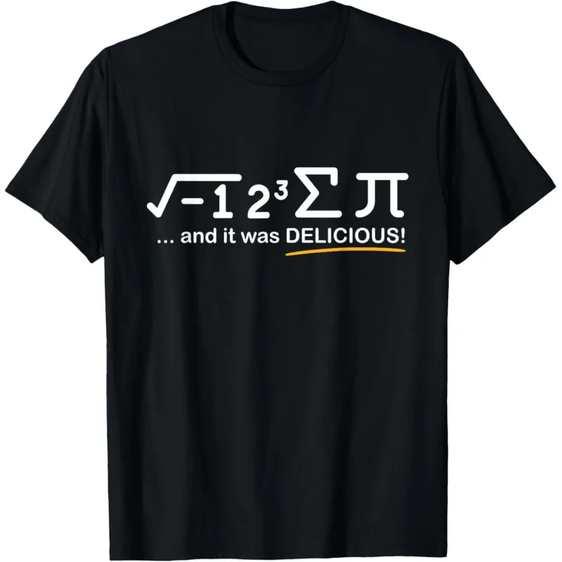 

Men's and Women's Sports and Leisure New Fashionable Short Sleeves. I ate some Pi Day - Fun and Math Enthusiast Gift T-shirt