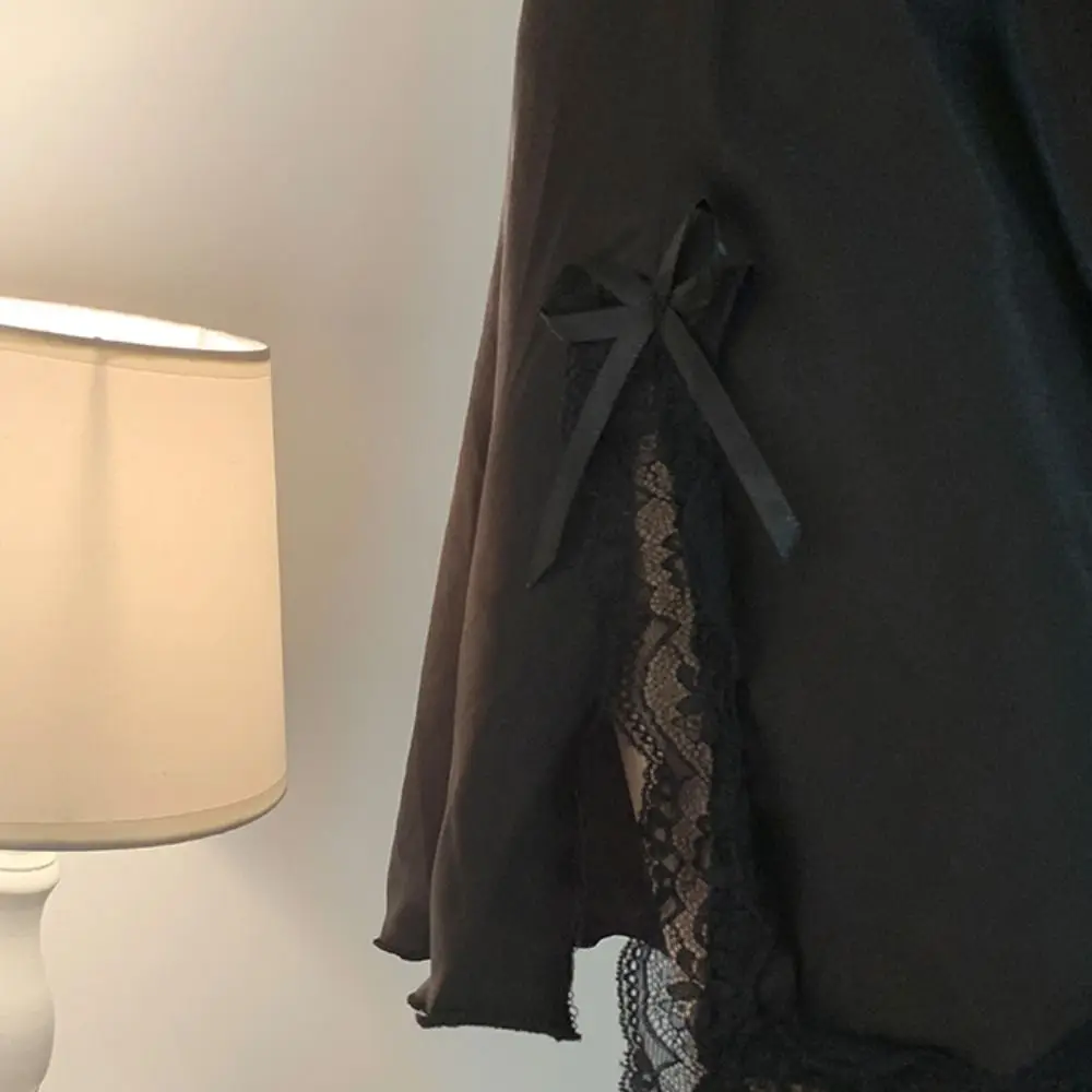 

Женское пижамное платье с кружевным бантом, тонкая ночная рубашка из ледяного шелка на подтяжках, праздничное платье без рукавов, тонкая ночная рубашка на бретельках, пикантная девушка