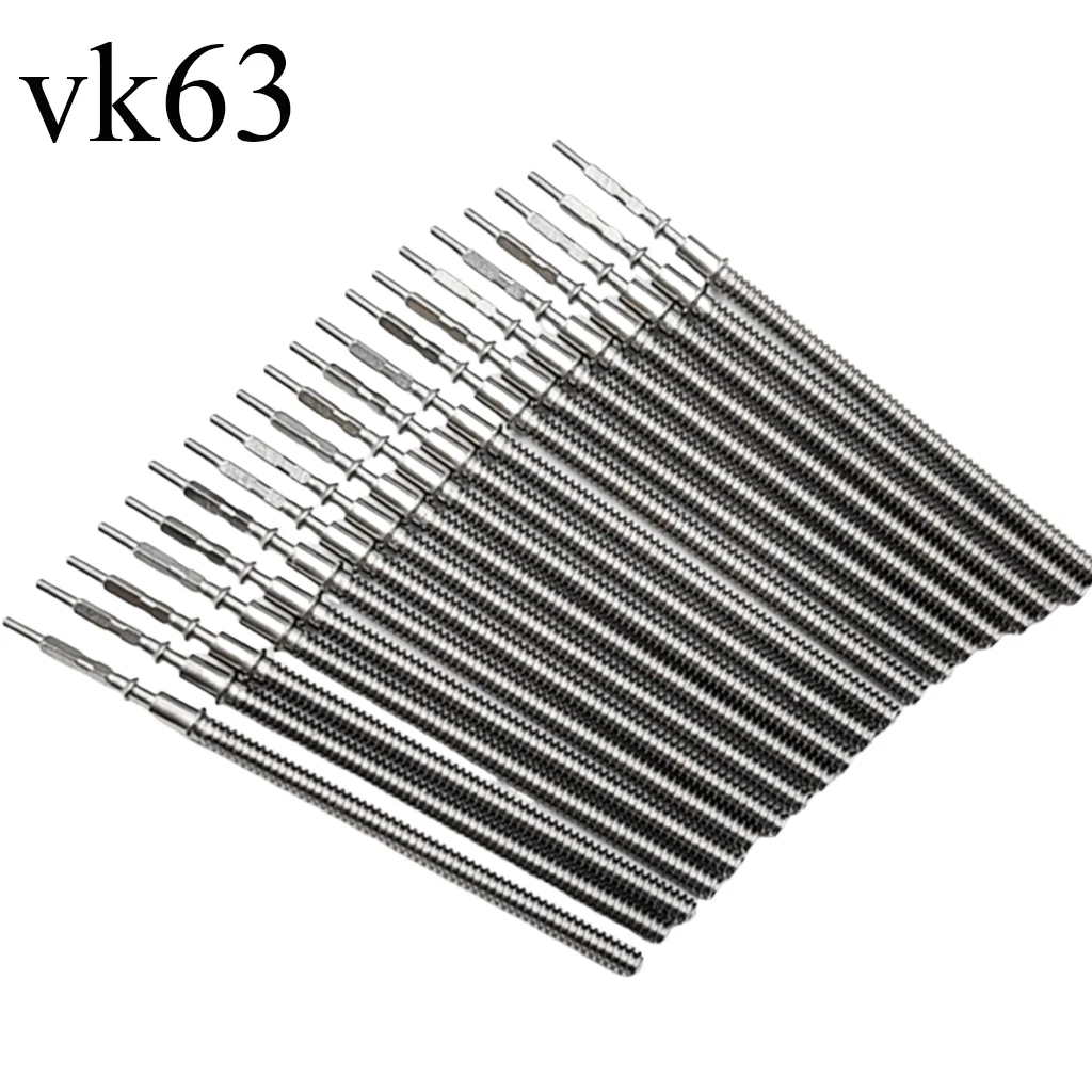VK63 VK64 VK61 VK67 VK68 Metal Watch Winding Stem Replacement Steel Movement Kit Stem Fit VK63 Movement Crown Stem