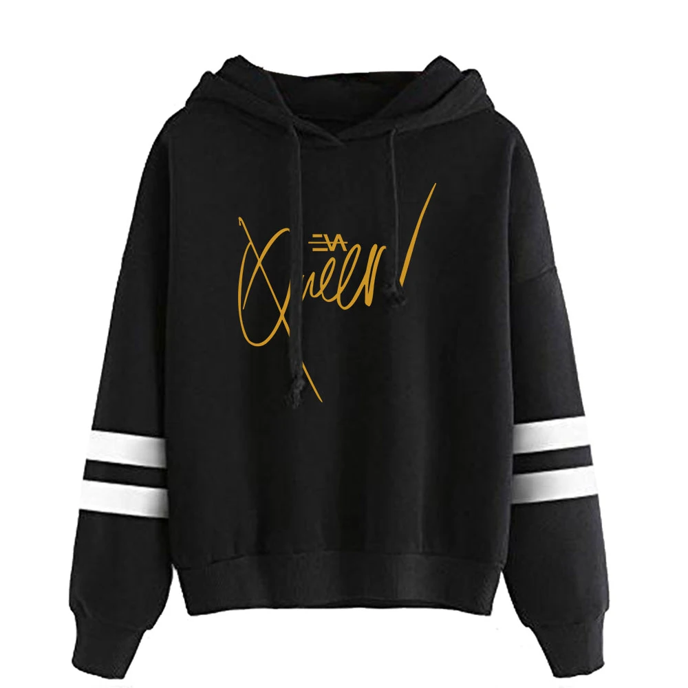 Sudaderas con capucha de Eva Queen para hombres y mujeres, sudadera de manga sin bolsillo, ropa de calle Harajuku, ropa de moda de cantante Pop, talla grande