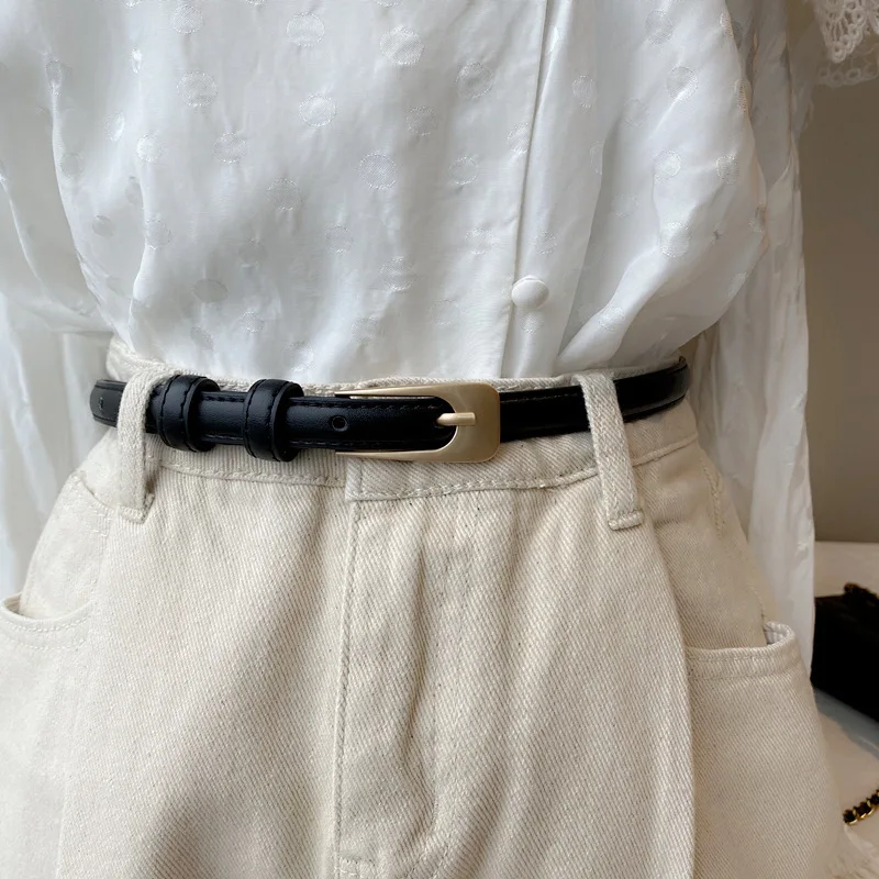 European and American Style Women's Suit, Small Belt, Versatile Casual Decoration, Youth Jeans with Retro Slim Belt, Women's