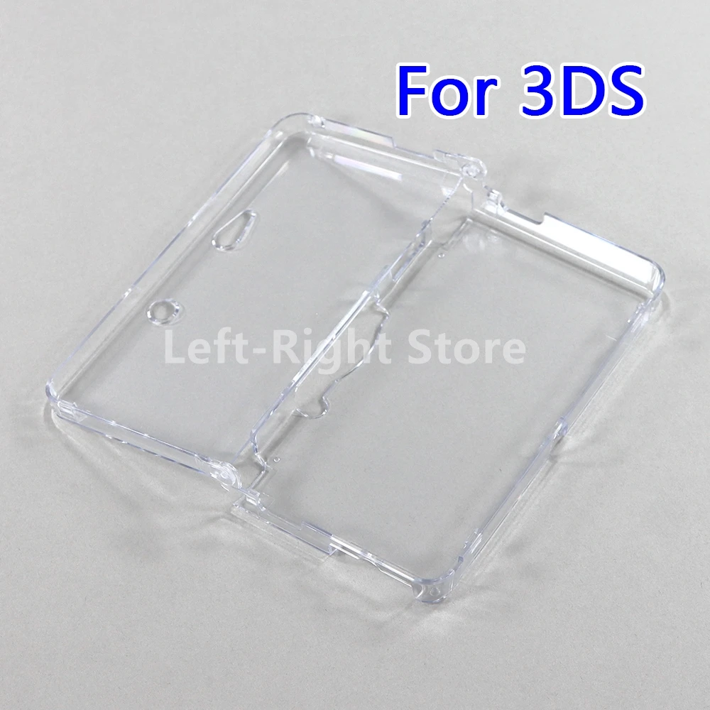 8PCS Hot Sale Transparent Plastic Clear Crystal Case For 3DS Protective Hard Shell Skin Case Cover For Nintendo 3DS