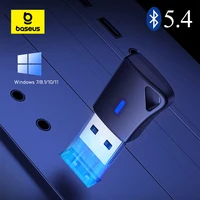 Baseus BA04 Plus USB Bluetooth 5,4 adaptador para Windows 7 8 10 11 PC portátil altavoz ratón inalámbrico Bluetooth Dongle