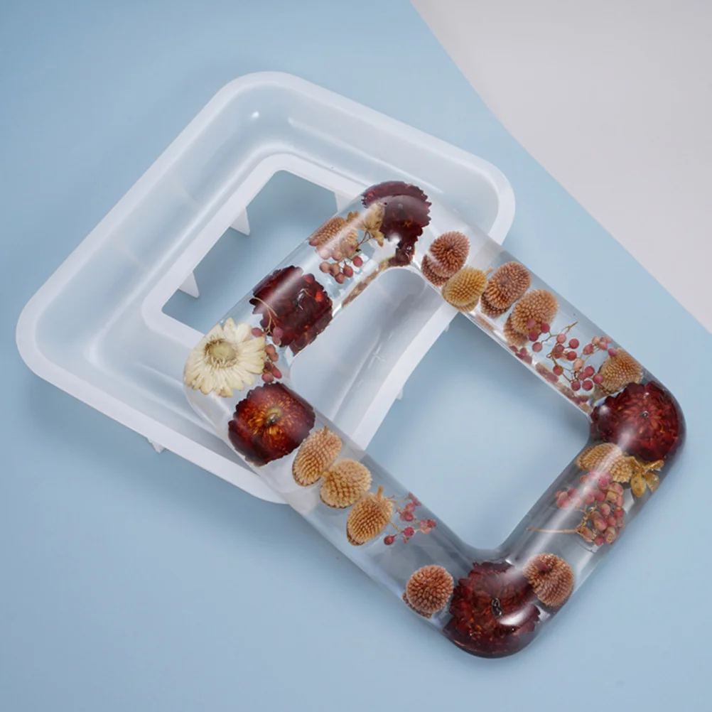 

Flexible High Transparency Silicone Photo Frame Mould DIY Craft Safe Durable Easy Use Clean Creative Gift for Friend