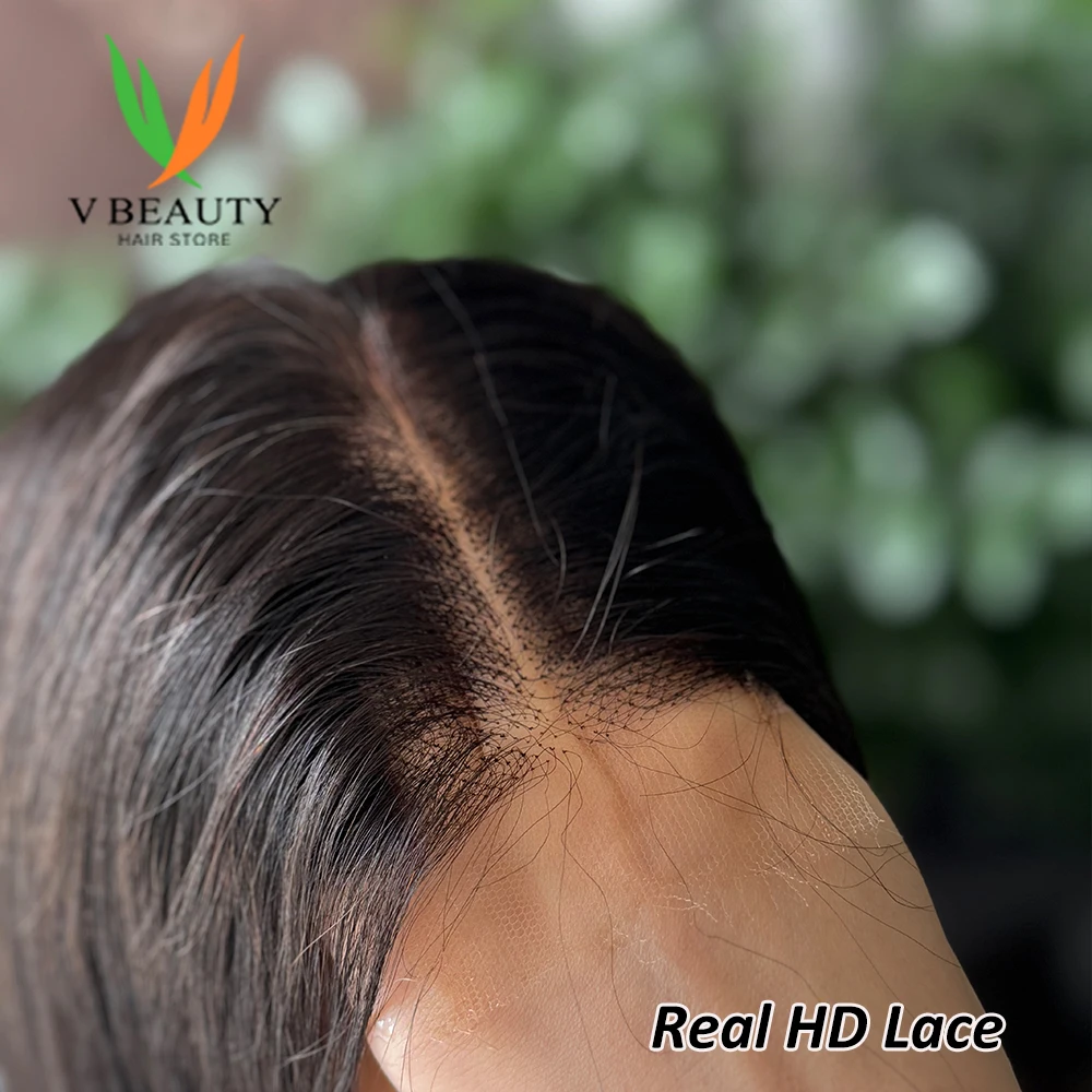 V beleza 2x6 hd laço 1bt4 bob peruca dupla desenhada peruca de cabelo humano cru para as mulheres ombre vietnamita cabelo humano cru em linha reta natural