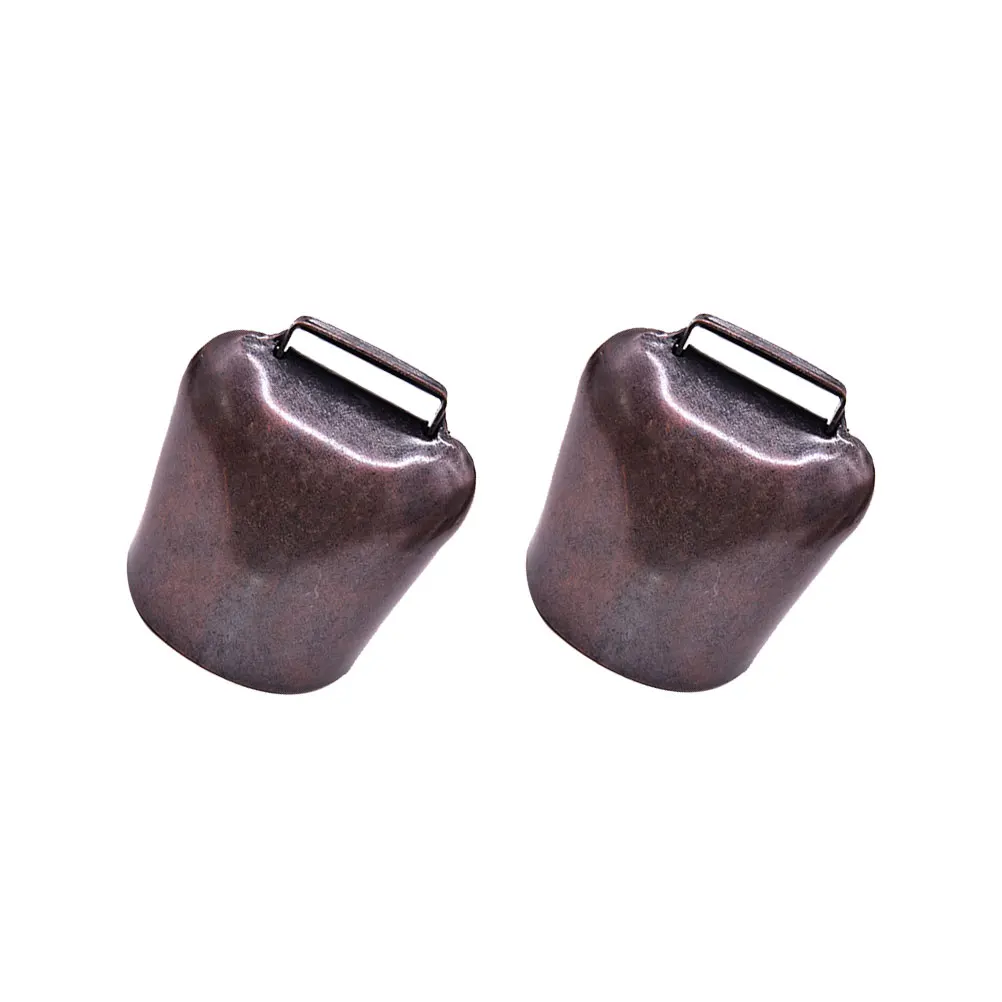 

2Pcs Small Thicken Iron Bell Pendant for Sheep Horse Cow Farming Animal Hanging Decor Crisp Long-Distance Alarm