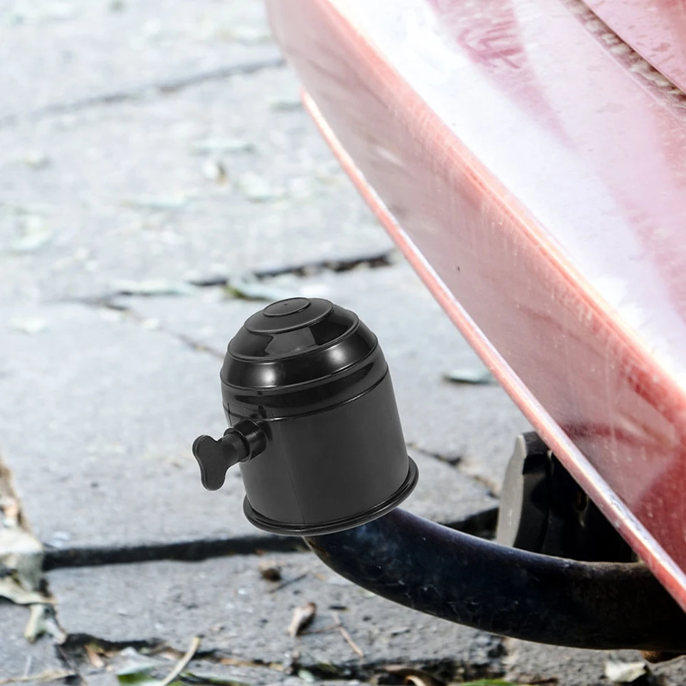 

2 pcs Hitch Ball Cover Universal Trailer Hitch Protector Durable Plastic Weather Resistant Secure Locking For Rv Truck Trailer