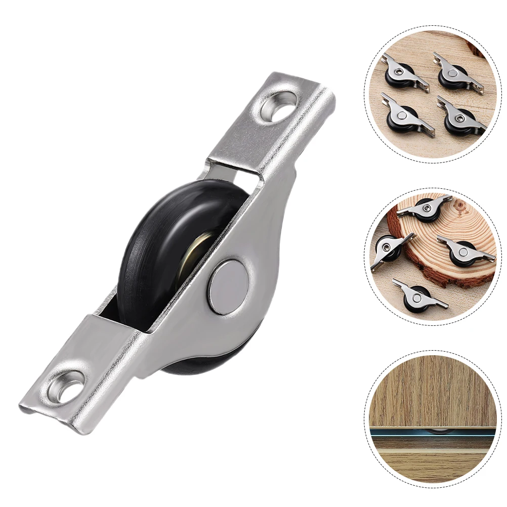 

6pcs Nylon Rollers Heavy Duty Wardrobe Replacement Smooth Silent Wheels Hardware For Cabinet Wardrobe Doors Closet Roller Kits