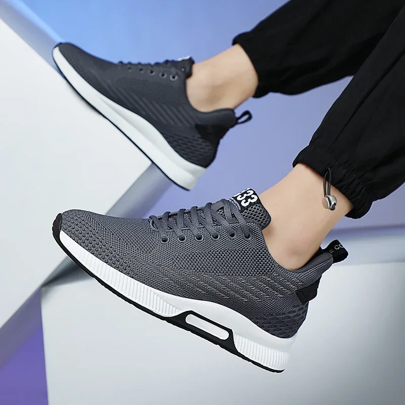 2024 Plus Size 37-46 Sneakers Men Height Increase Insoles 6cm Elevator Shoes Taller Heel Lift Zapatillas Men's Casual Shoes image 5