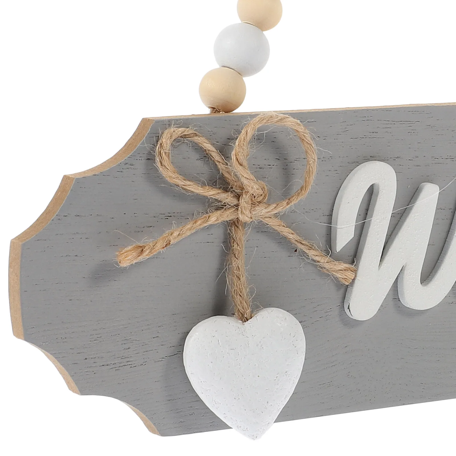 

Wooden Door Sign Hanging Decoration Front Decorations Coat Hanger Grey Plaque Office