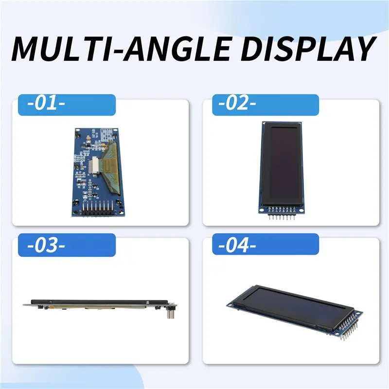 A13E-3.12 Inch OLED Display 256X64 SSD1322 Driver Graphic LCD Module Parallel/SPI Soldering Pin For Arduino/C51