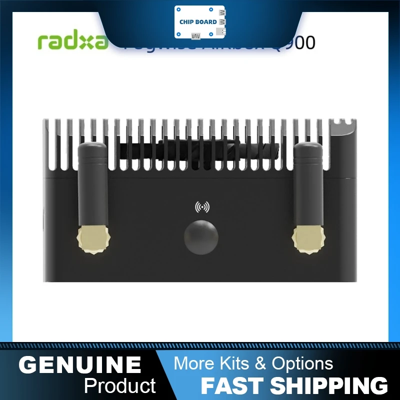 Radxa Fogwise AIRbox Q900, Edge AI Compute Device, IQ-9075, 200 TOPS INT8, Octa-Core CPU with Advanced GPU, 36GB RAM 128UFS