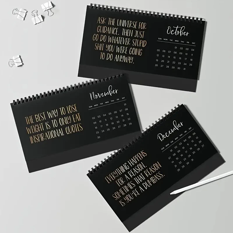 2025 Anti-Motivation Sarcastic Wall Calendar - Funny Humor Text Gag Gift, Suitable For Women, Men, Best Friends & Coworkers