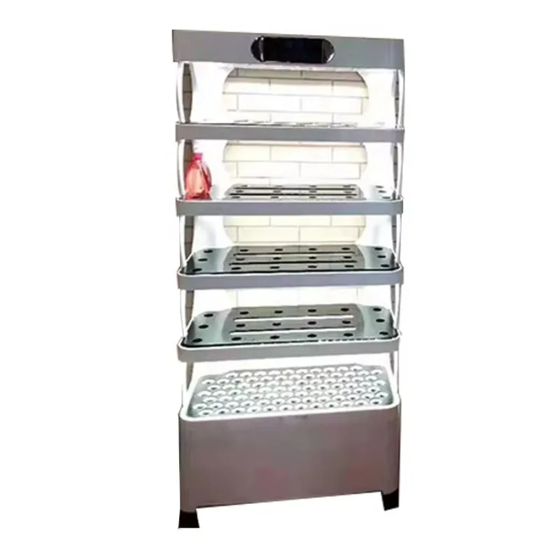 กระถางปลูกผักไฮโดรโปนิกส์ LED ขนาดเล็กสำหรับใช้ในบ้าน พร้อมน้ำยาบำรุงพืช