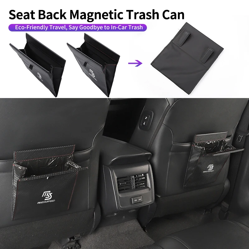 

Car Seatback Waste Bag Trash Pocket Garbage Pouch Accessories For Mazda 6 3 5 2 CX5 CX7 323 Demio Axela Atenza CX9 MX3 MX5 RX8